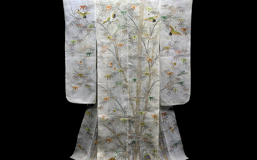 Katabira Furisode (summer kimono for maiden woman)