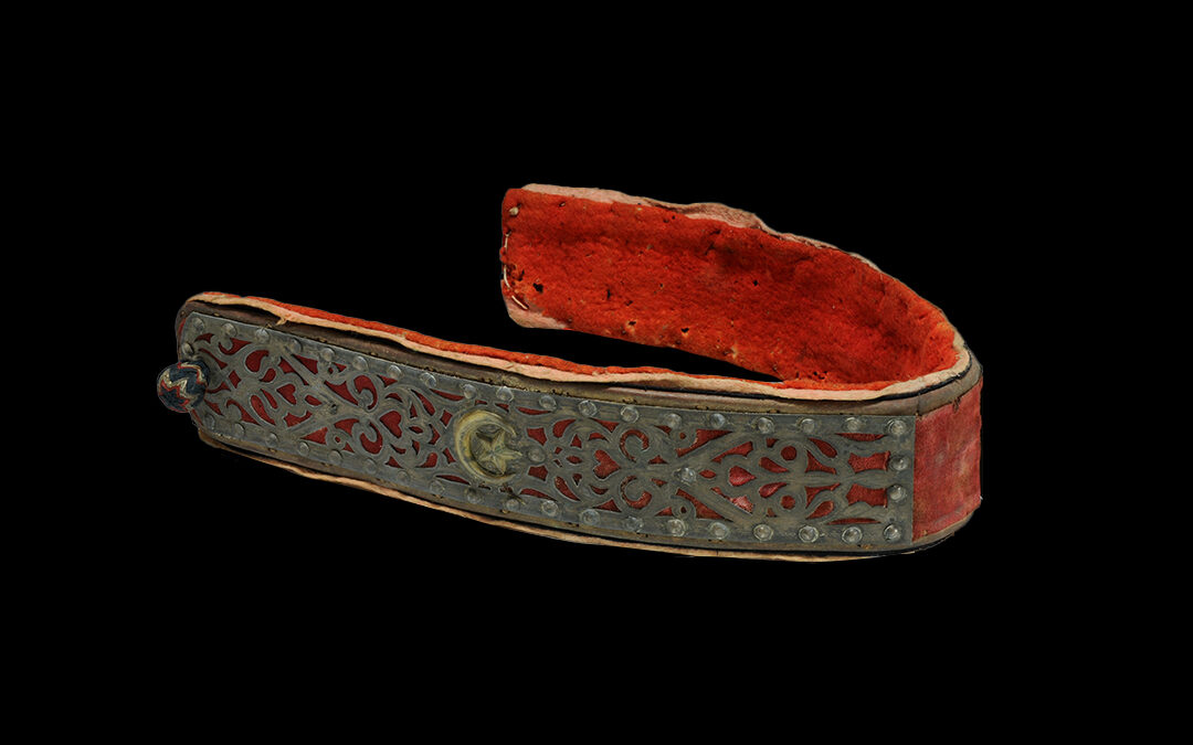 Mule breastplate worked with crescent and star motifs