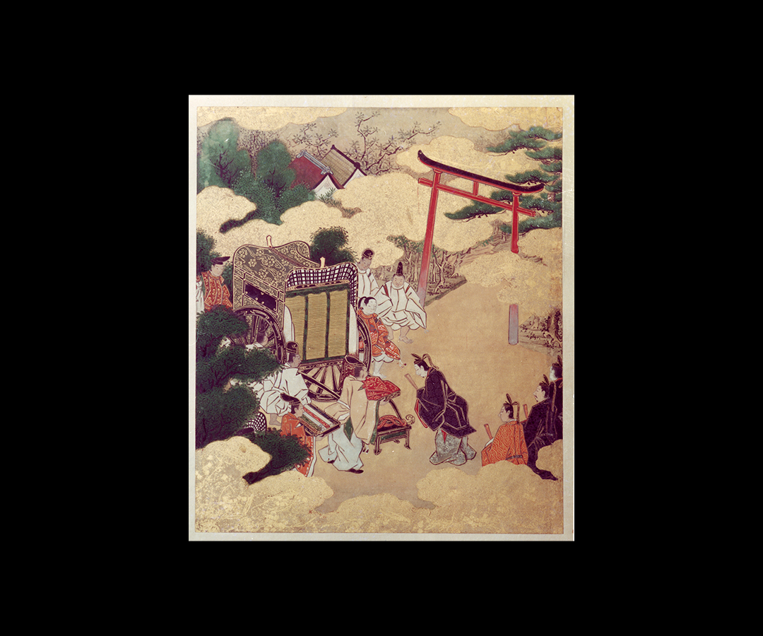 Album con scene dall’Ise Monogatari, inchiostro, colori e oro su carta, Giappone_Inv MAO 10934