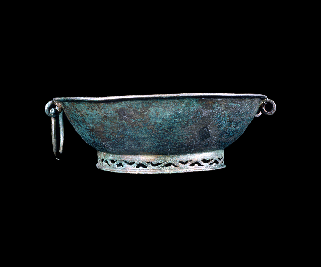 Bacile in bronzo, Tomba F, Castel Trosino, inv. 1197