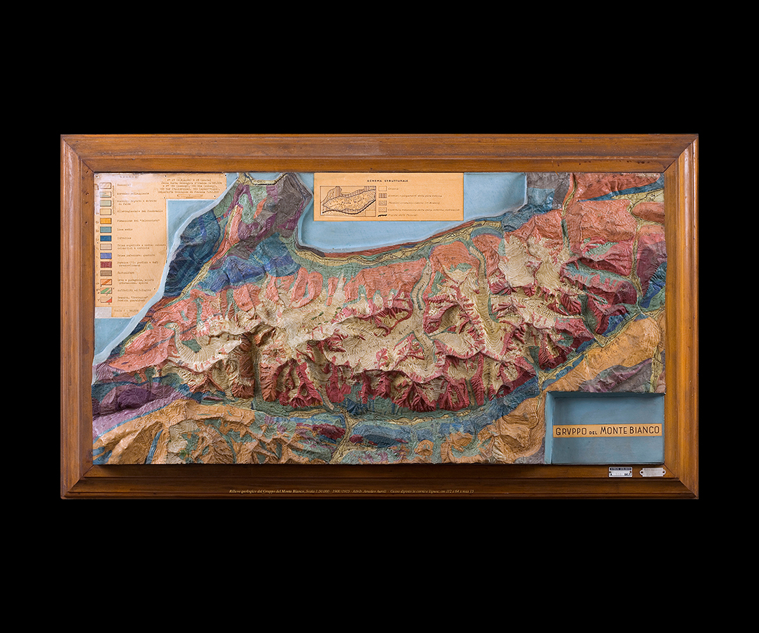 Fig.3 Rilievo geologico del Gruppo Monte Bianco