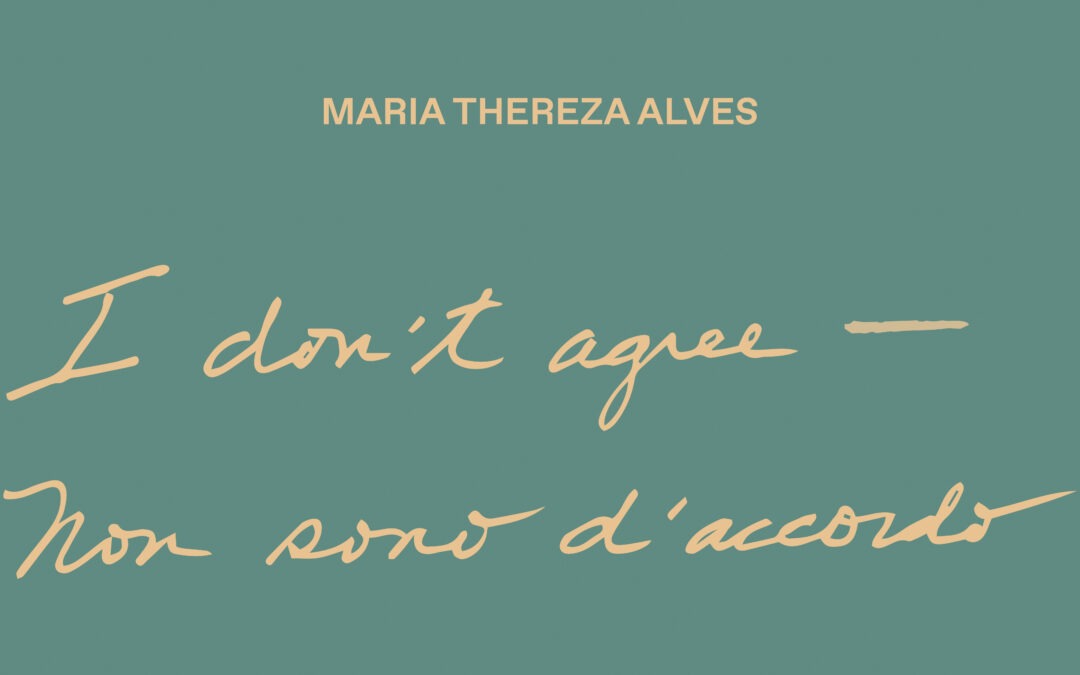 Maria Thereza Alves “Non sono d’accordo / I don’t agree”