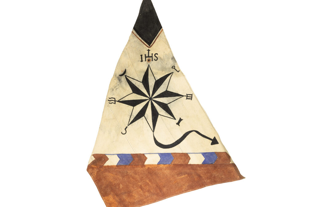 Model of a vela al terzo (third-rig-sail)