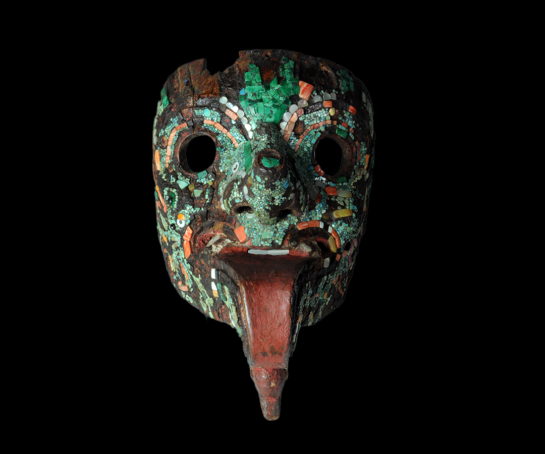 Maschera in mosaico, Messico_INV MPE 4214