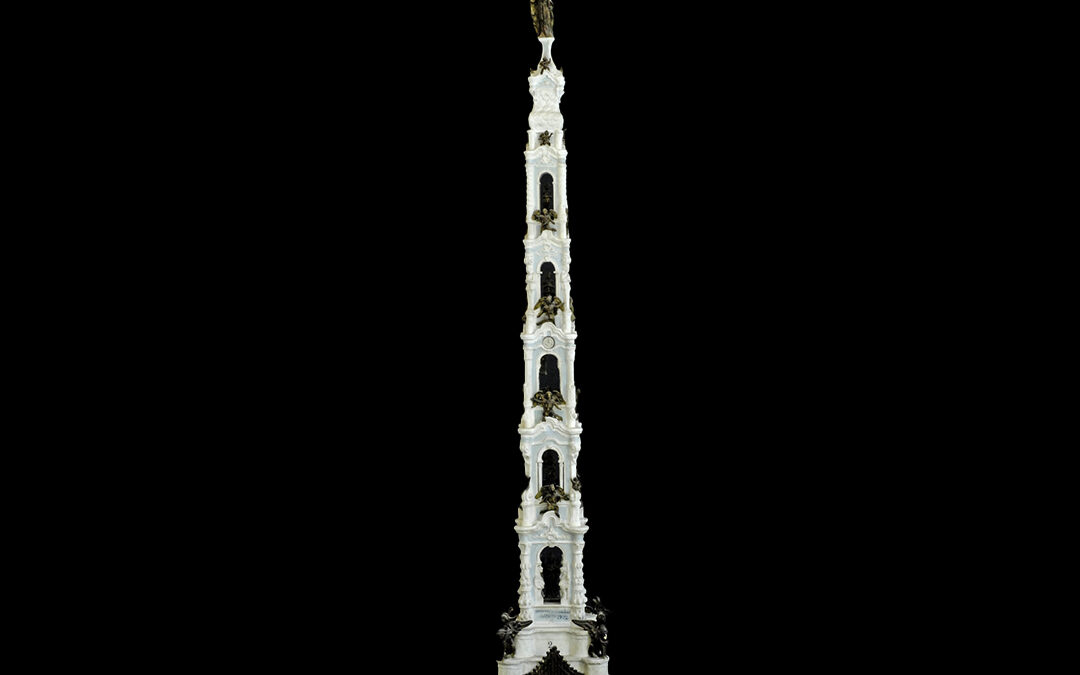 Model of a Giglio di Nola, reproduction of an American bell tower