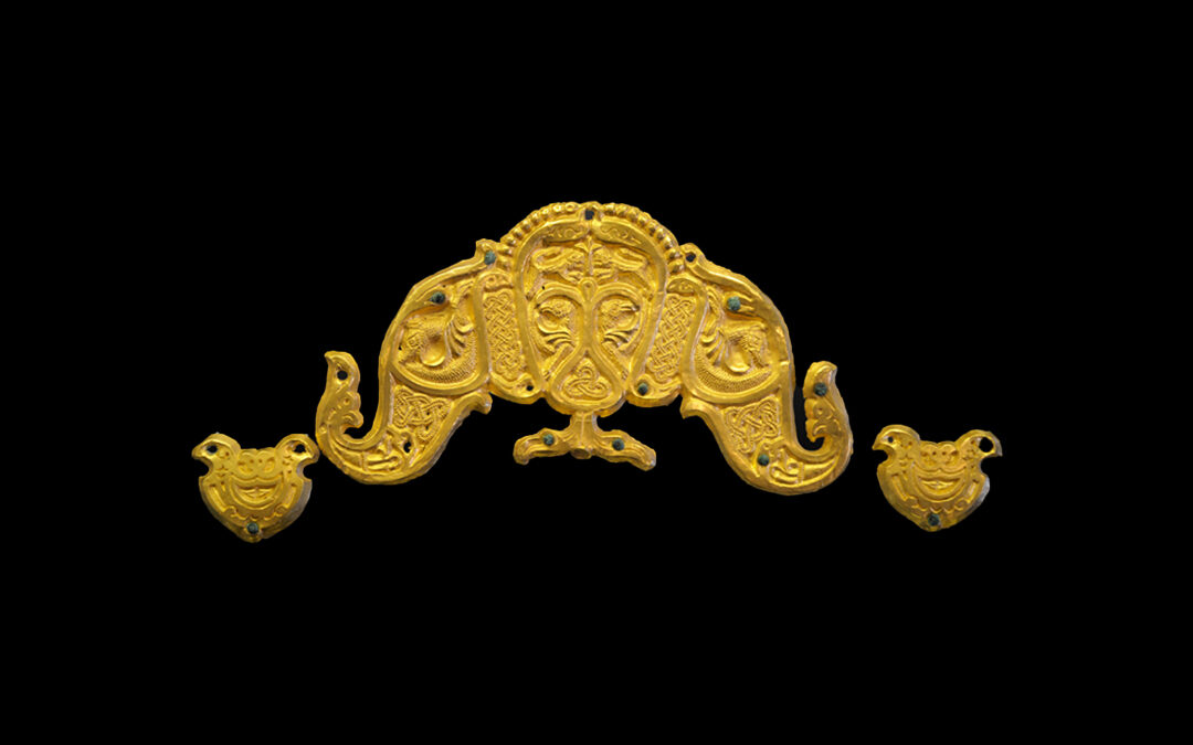 Placche ornamentali di sella in lamina d’oro